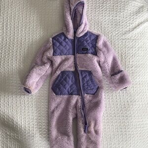 Eddie Bauer Lavender Fleece Baby Onesie
